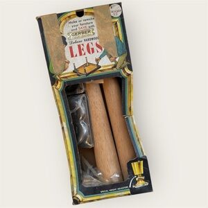 vintage mid-century modern Gerber Deluxe hardwood tapered furniture legs in box